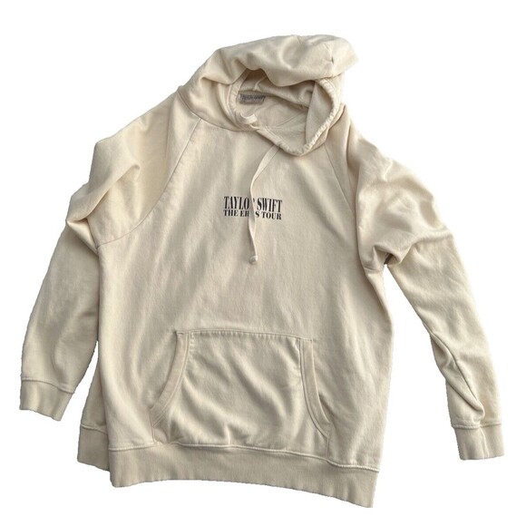 Taylor Swift Tops - Taylor Swift Eras Tour Beige Hoodie Sweatshirt Women Size 2XL